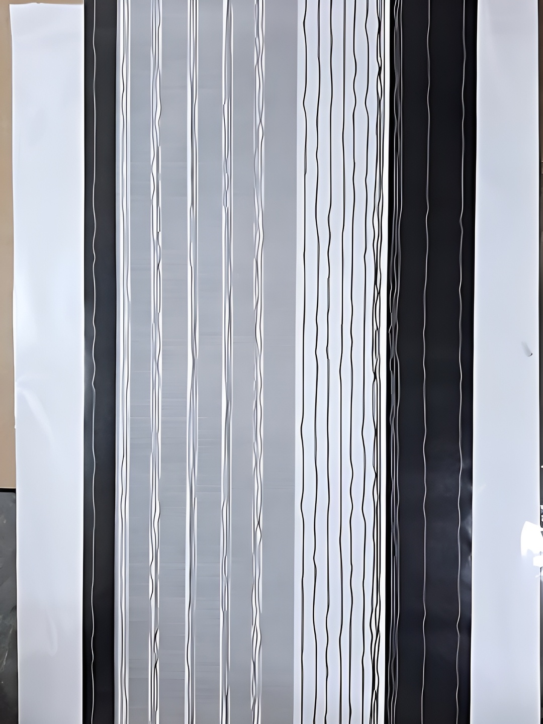 

Asian royal Black & Grey Printed Self Adhesive Wall Sticker