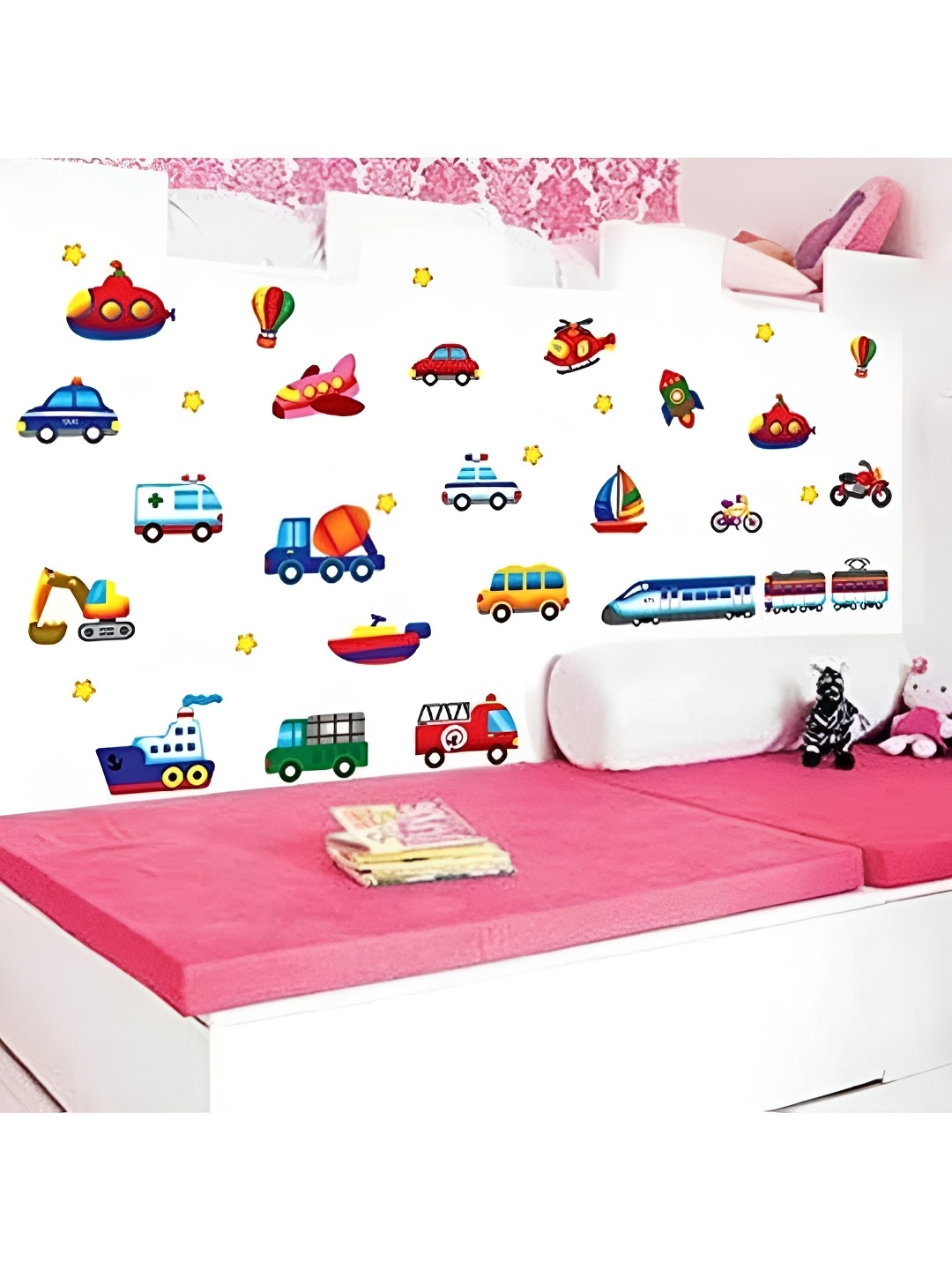 

Asian royal White & Yellow Printed Self Adhesive Wall Sticker