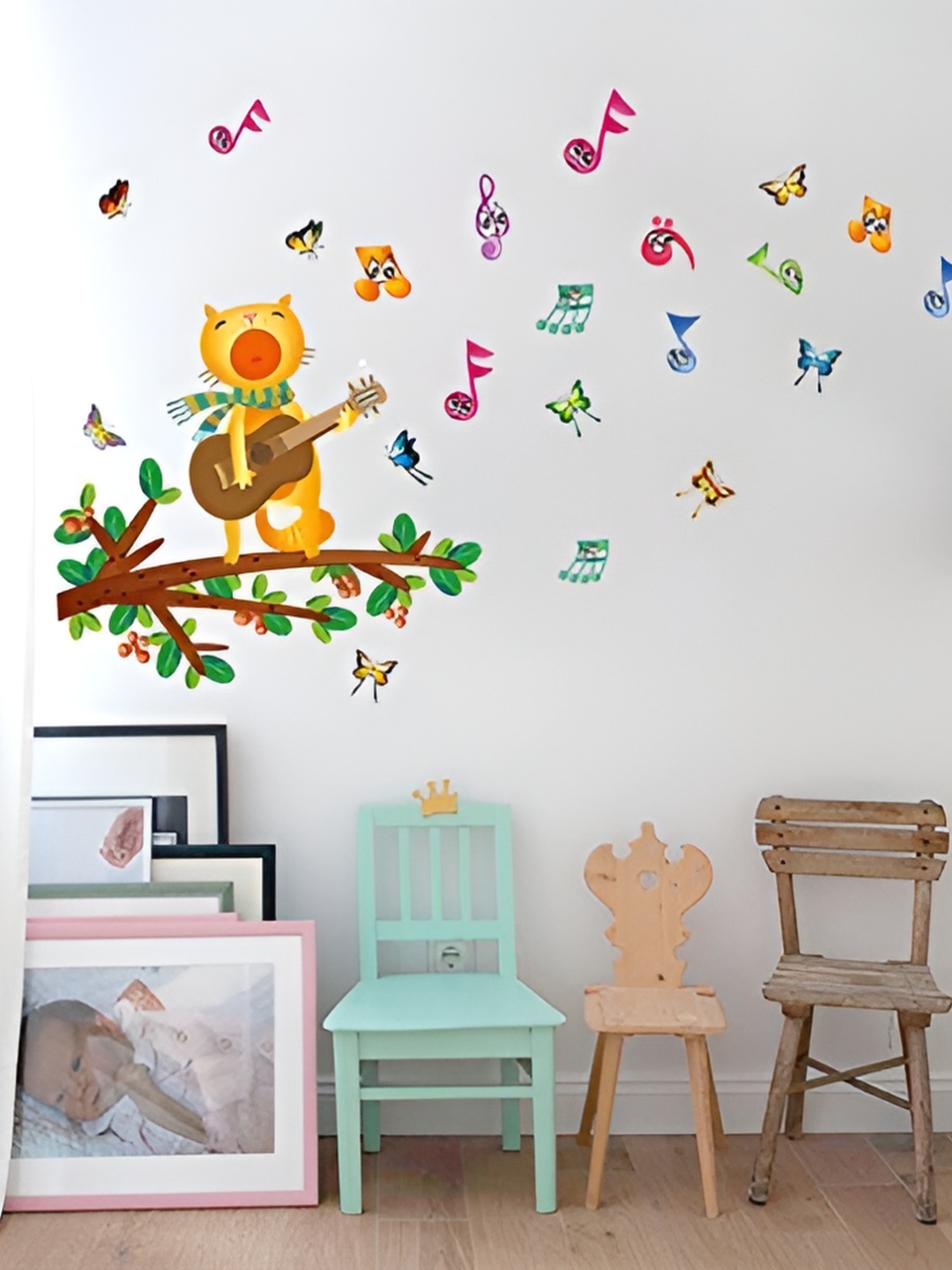 

Asian royal Green & Yellow 3D Floral Printed Self Adhesive Wall Sticker