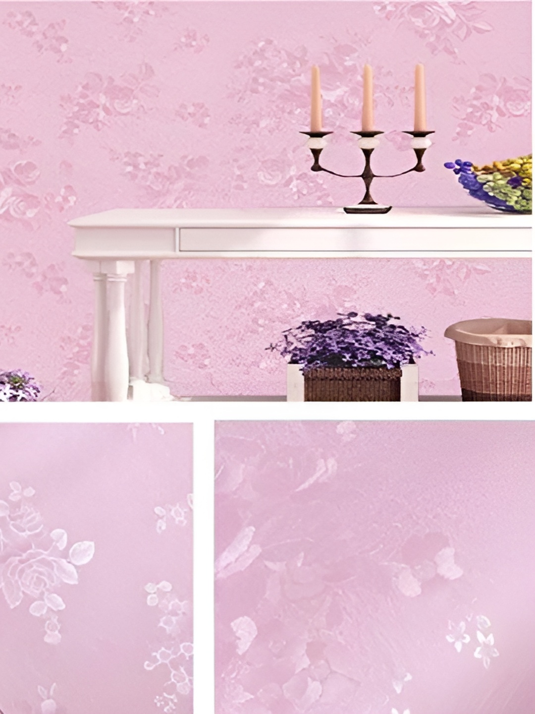 

Asian royal Pink Printed Self-Adhesive Wall Sticker