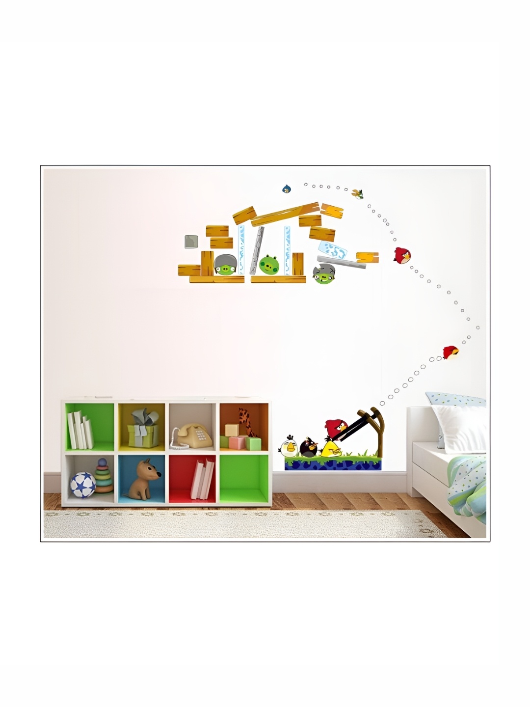 

Asian royal Red & Green Printed Self-Adhesive Wall Sticker