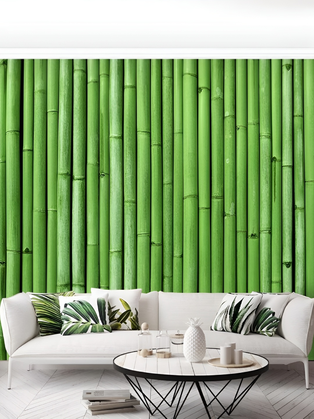 

Asian royal Green Printed Self Adhesive Wall Sticker