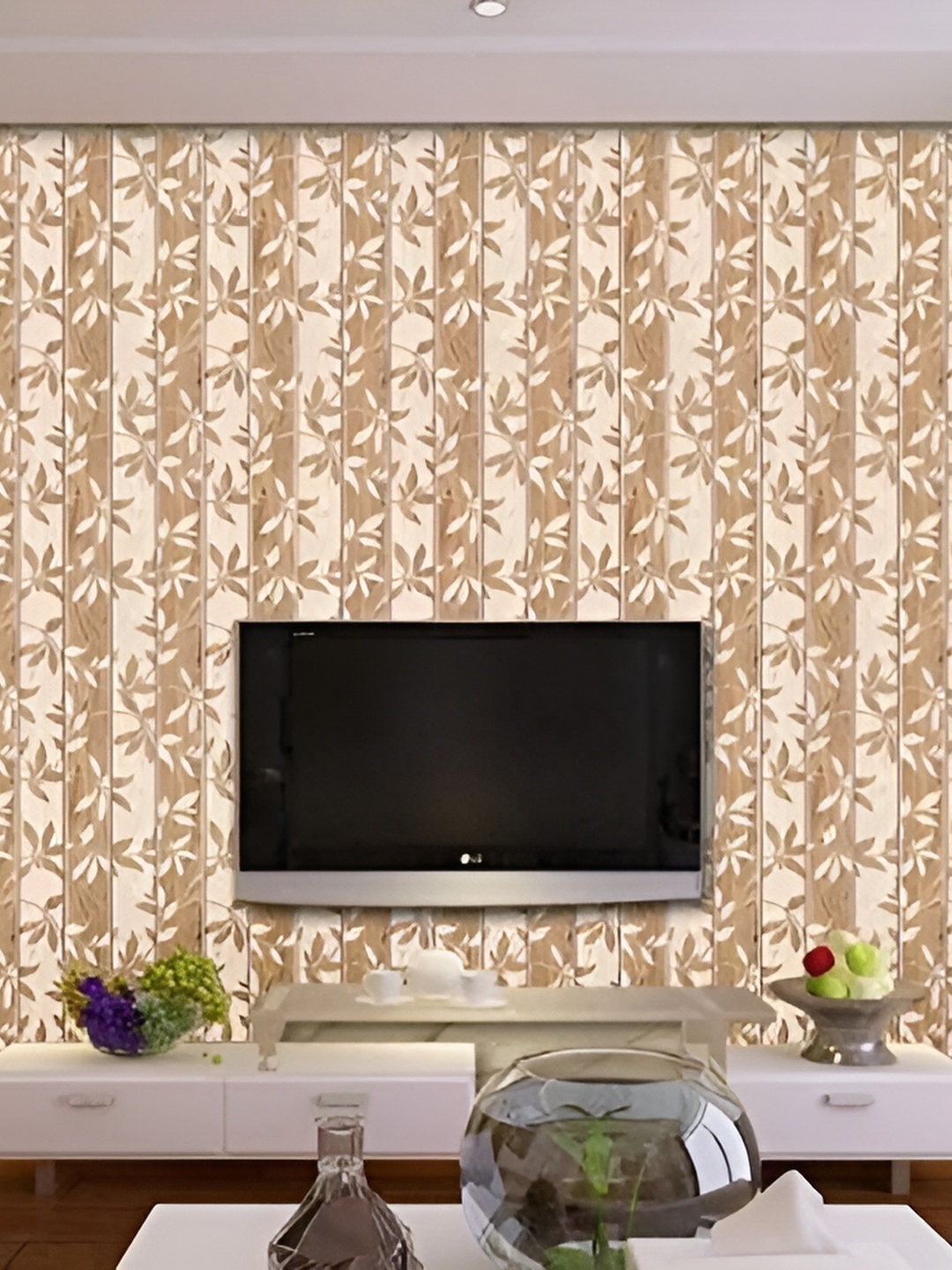 

Asian royal Brown & White Printed Self-Adhesive Wall Sicker