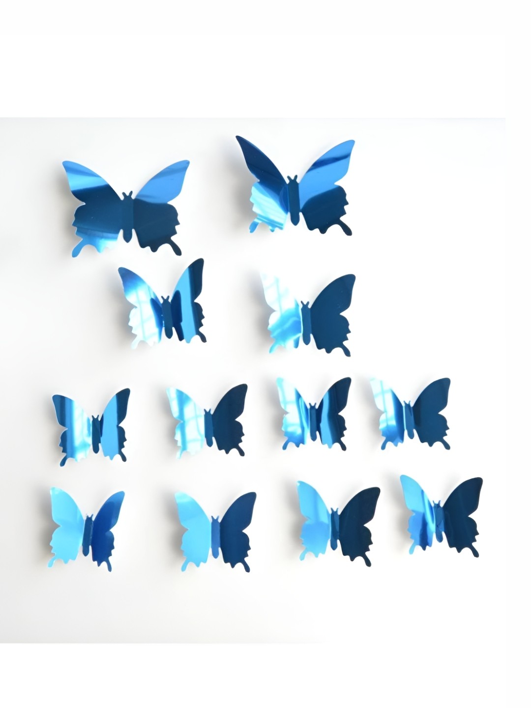 

Asian royal Blue 12 Pieces Butterfly Printed Self Adhesive 3D Decals & Stickers