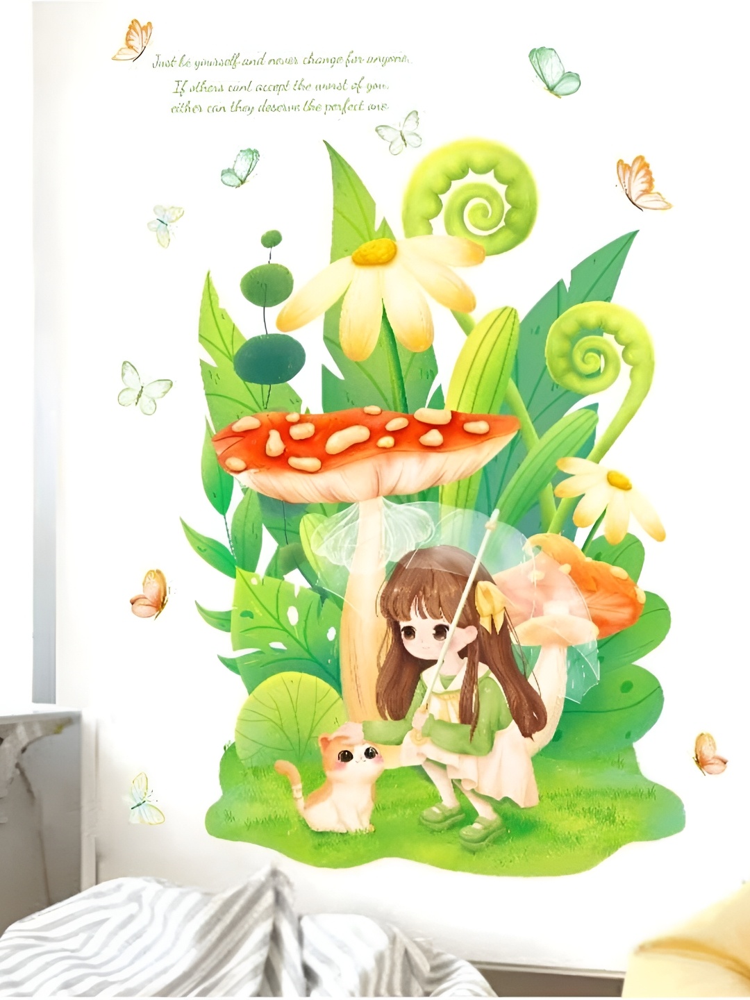 

Asian royal Green & Red 3D Printed Self Adhesive Wall Sticker