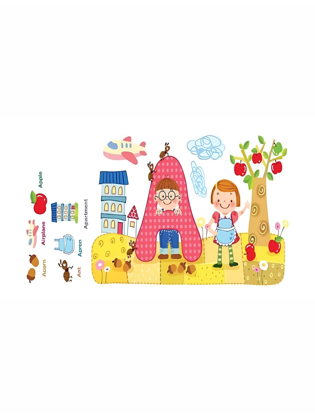 

Asian royal Pink & Yellow Printed Self-Adhesive Wall Sticker
