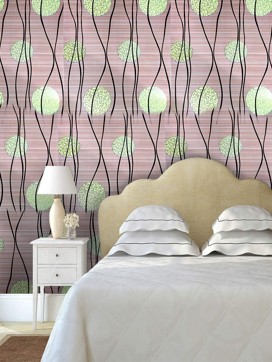 

Asian royal Brown & Beige Printed Self-Adhesive Wall Sticker