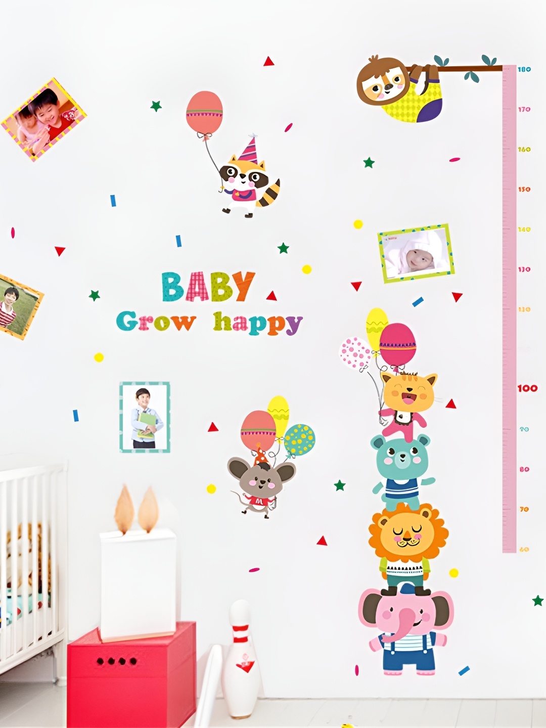 Asian royal Pink & Yellow Self Adhesive Wallpaper Sticker