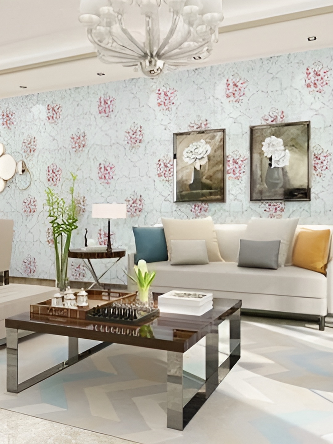 

Asian royal Green & Pink Printed Self-Adhesive Wall Sticker