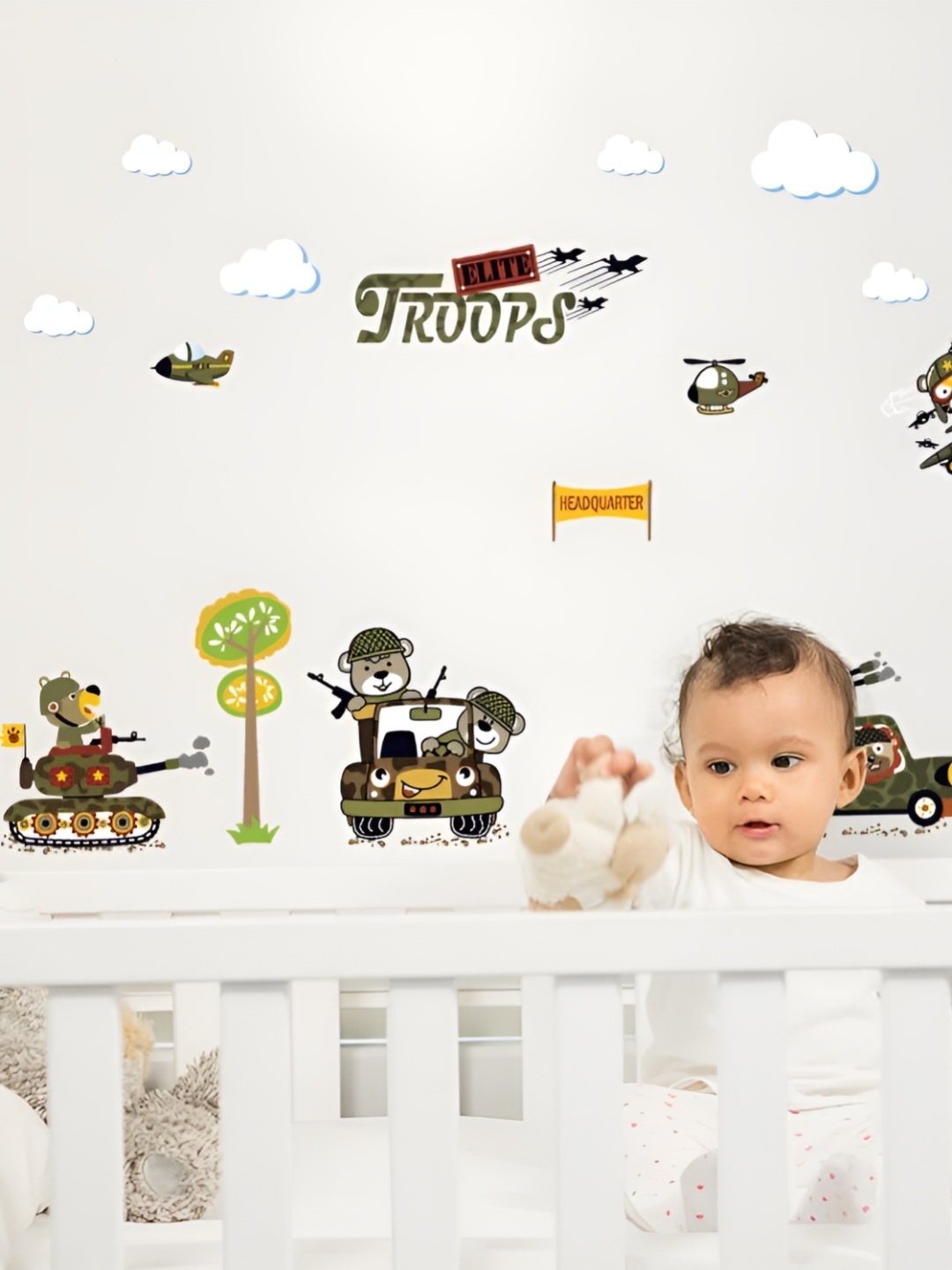 

Asian royal Brown Printed Self-Adhesive Wall Sticker