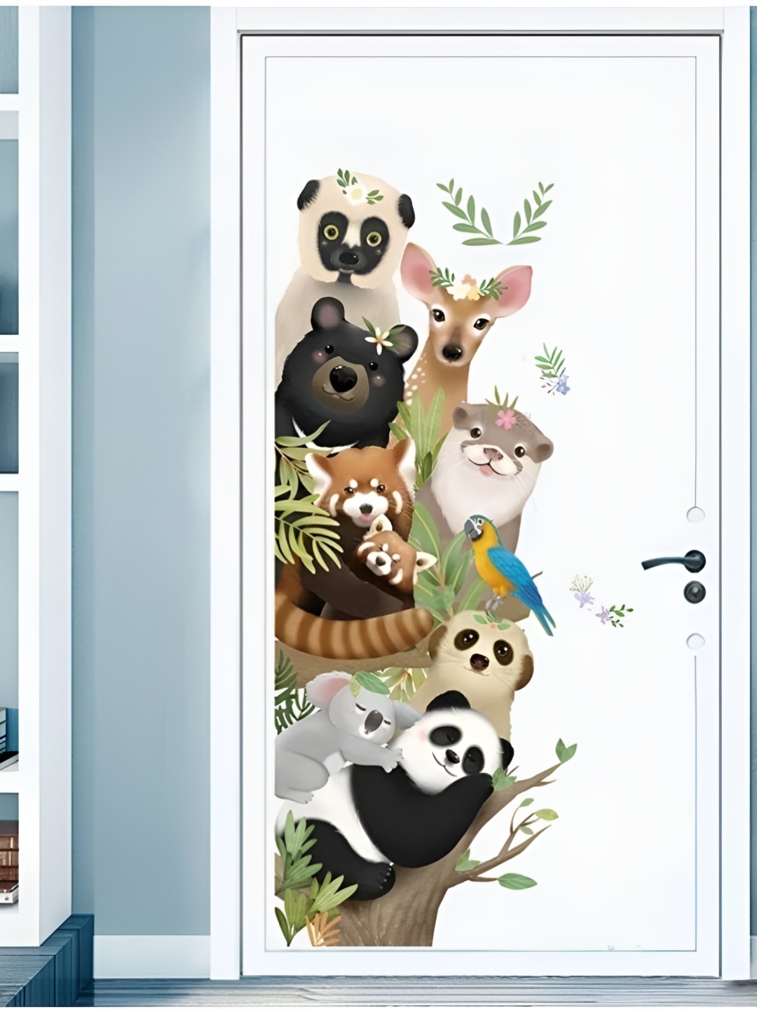 

Asian royal Black & Brown Printed Self-Adhesive Wall Sticker