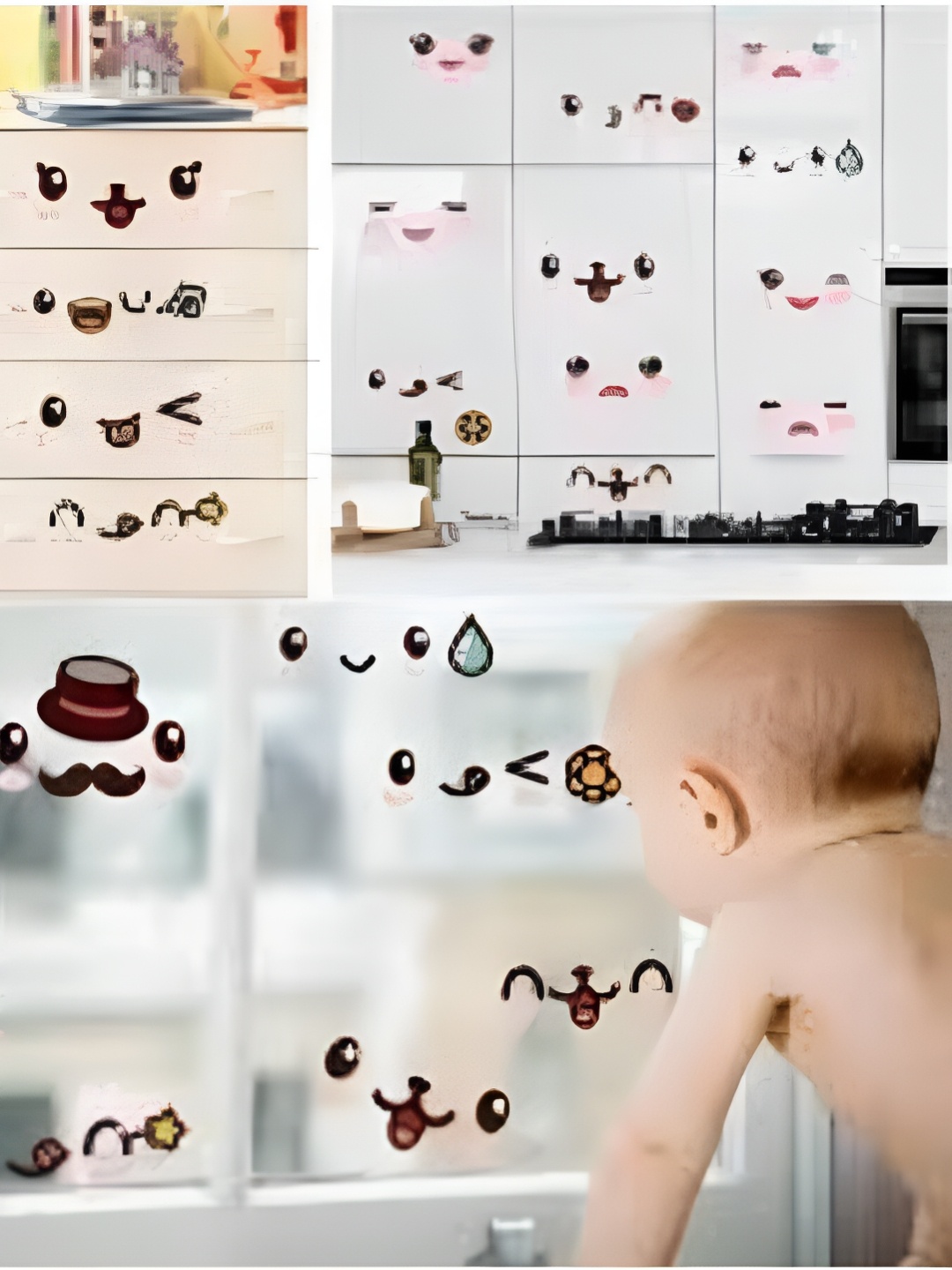 

Asian royal Brown & Pink Printed Self Adhesive Wall Sticker