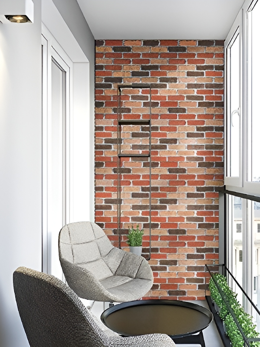 

Asian royal Brown Geometric Printed Self-Adhesive Wall Sticker
