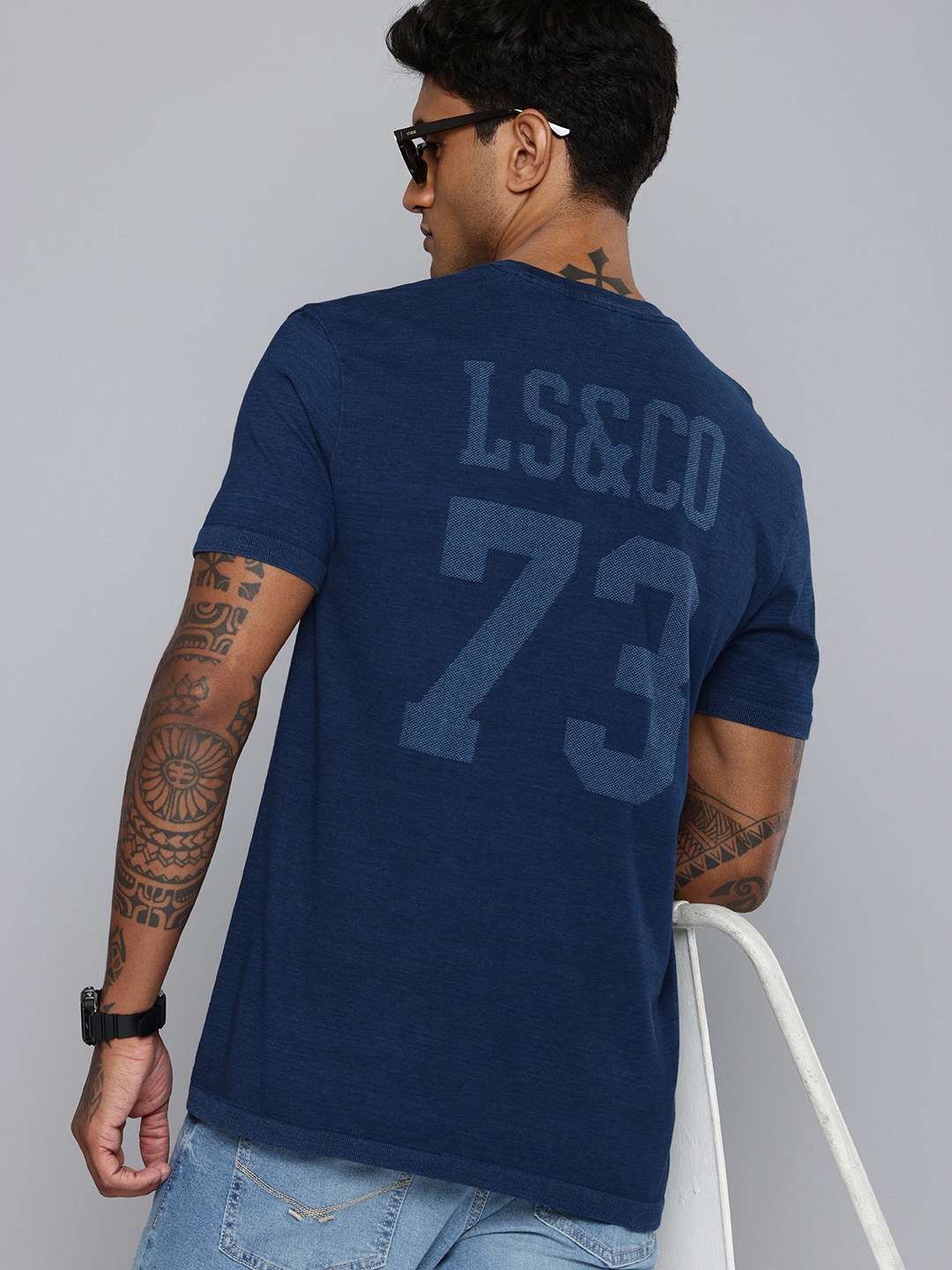 

Levis Brand Logo Printed T-shirt, Blue