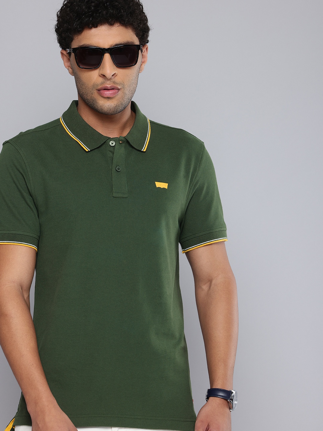 

Levis Polo Collar Slim Fit T-shirt, Green