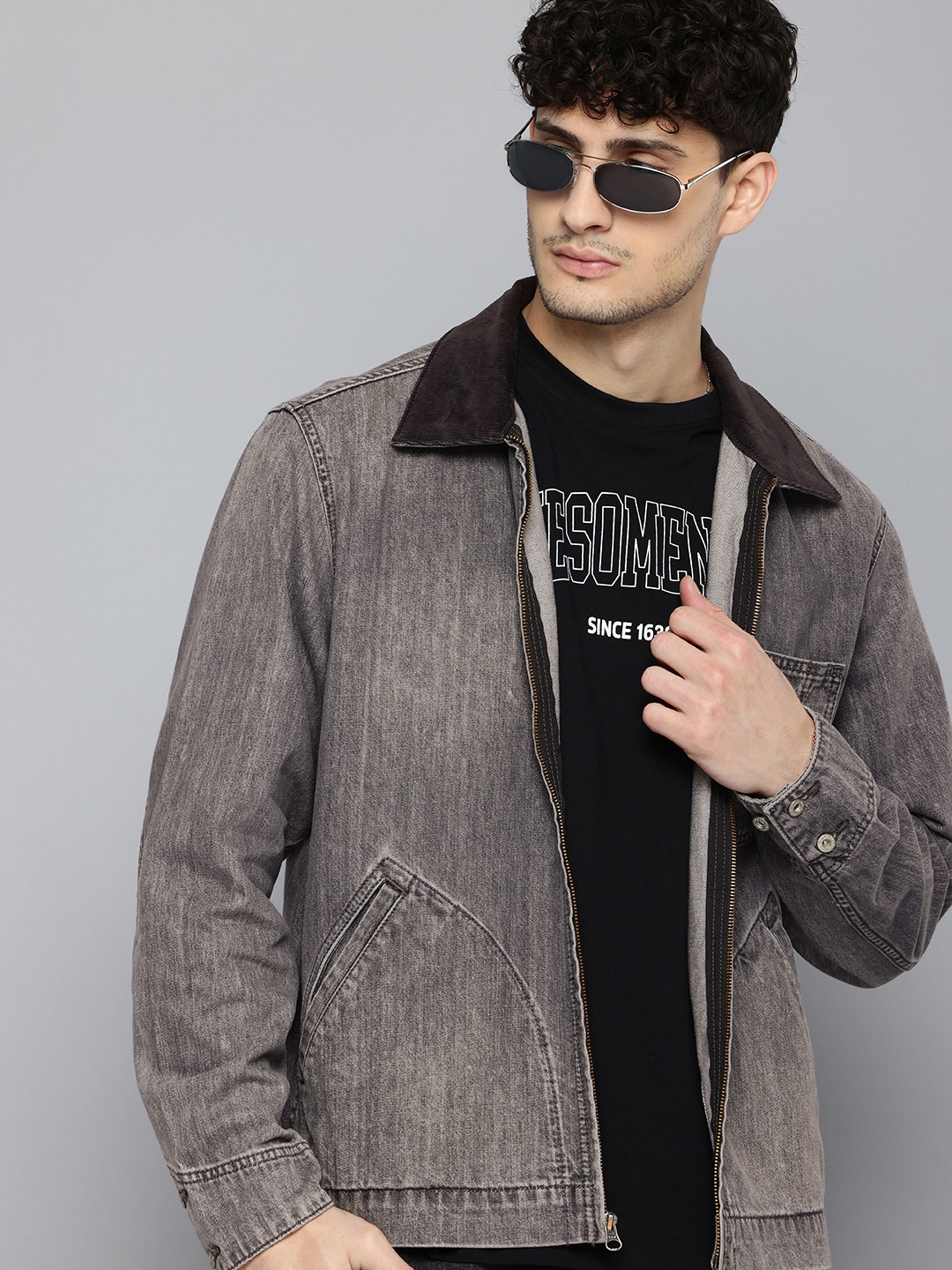 

Levis Pure Cotton Denim Jacket, Grey