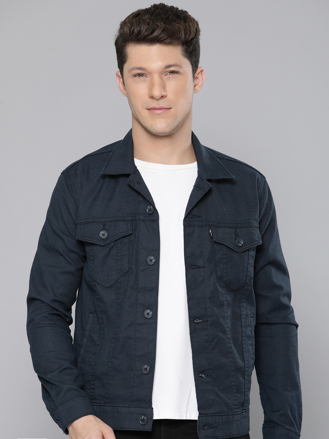 

Levis Solid Tailored Jacket, Navy blue