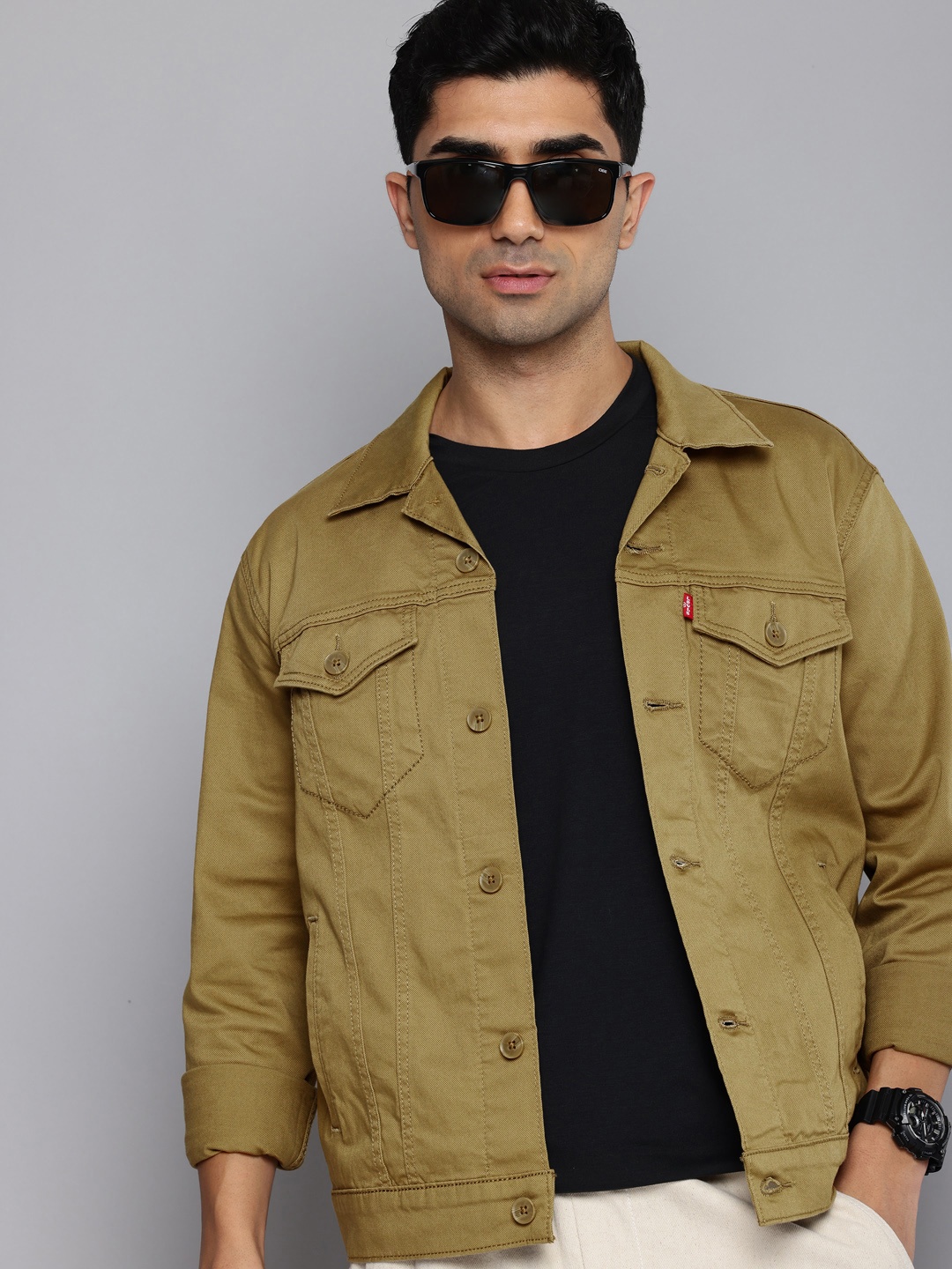 

Levis Spread Collar Tailored Jacket, Tan