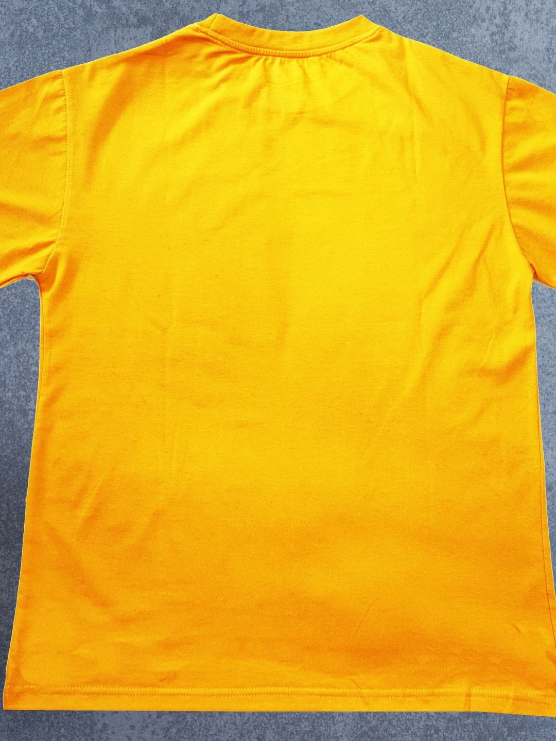 

BAESD Girls Graphic Print Printed Round Neck Cotton Oversized T-shirt, Yellow