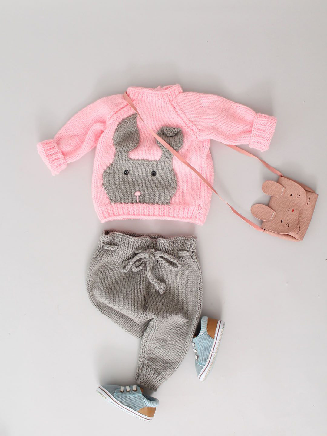 

Woonie Kids Self Design Acrylic Sweatshirt With Trousers, Pink