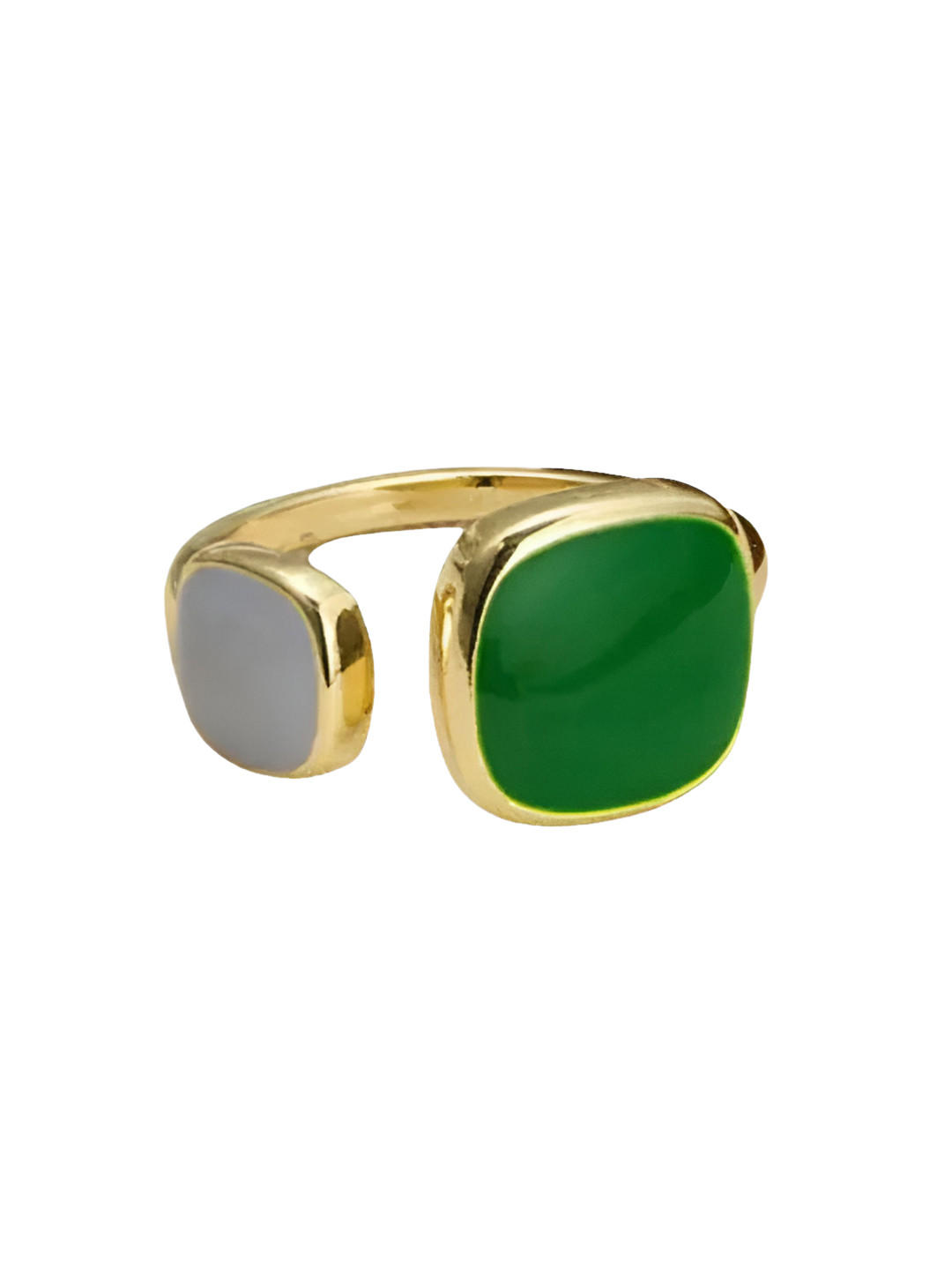 

Goho Stone Studded Finger Ring, Gold
