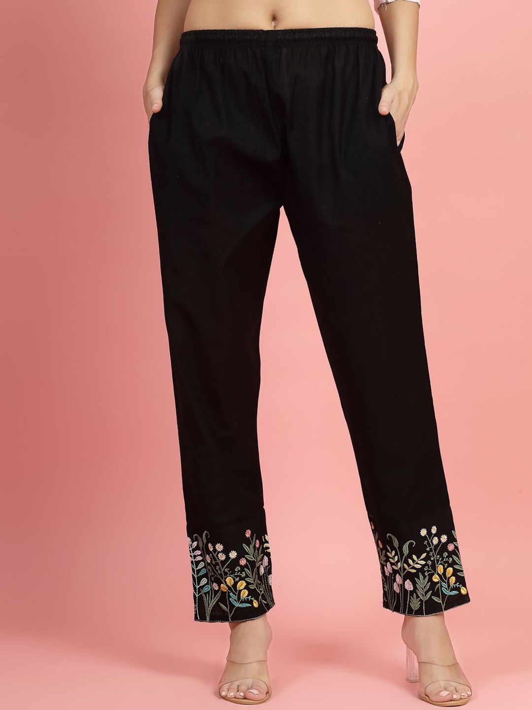 

Clora Creation Women Smart Easy Wash Trousers, Black