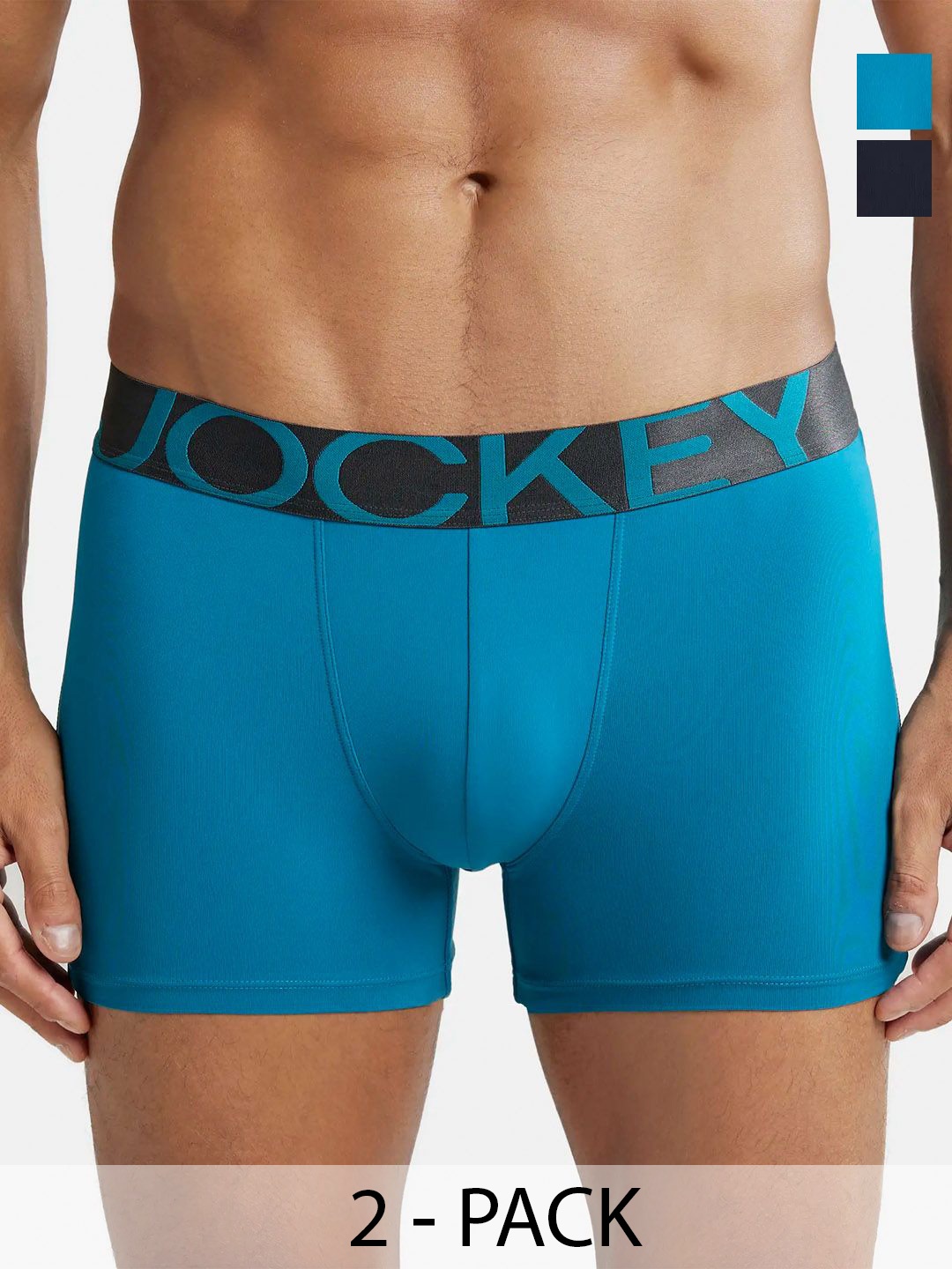 

Jockey Pack Of 2 Mid Rise Trunks 11444276-1-11036420-1, Teal