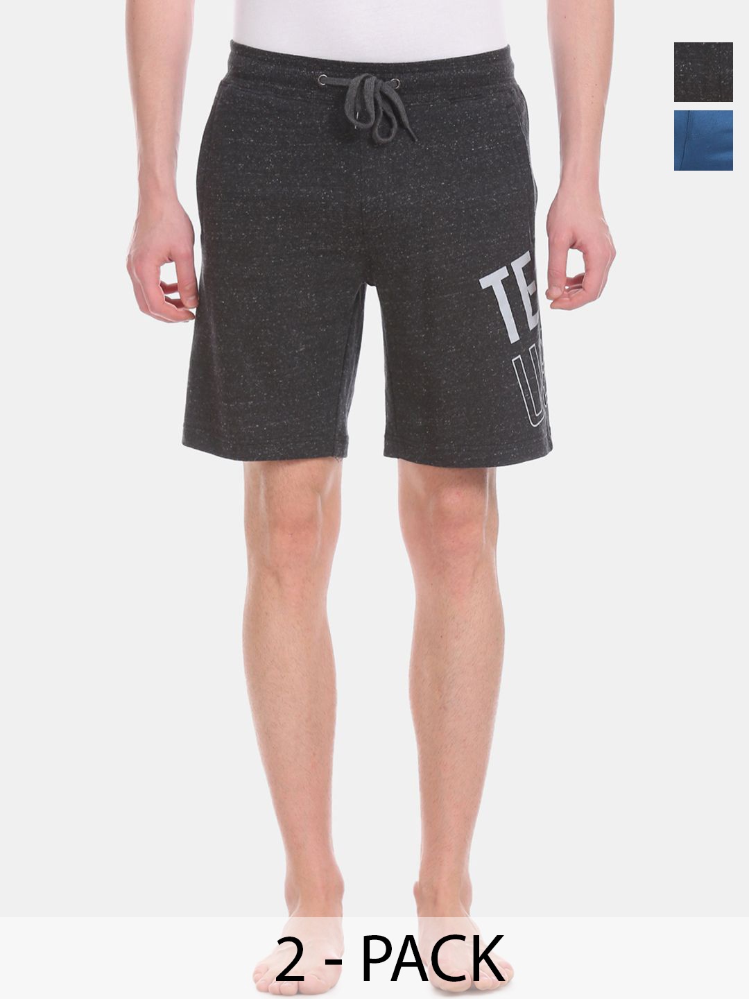 

U.S. Polo Assn. Pack of 2 Mid Rise Lounge Shorts, Charcoal