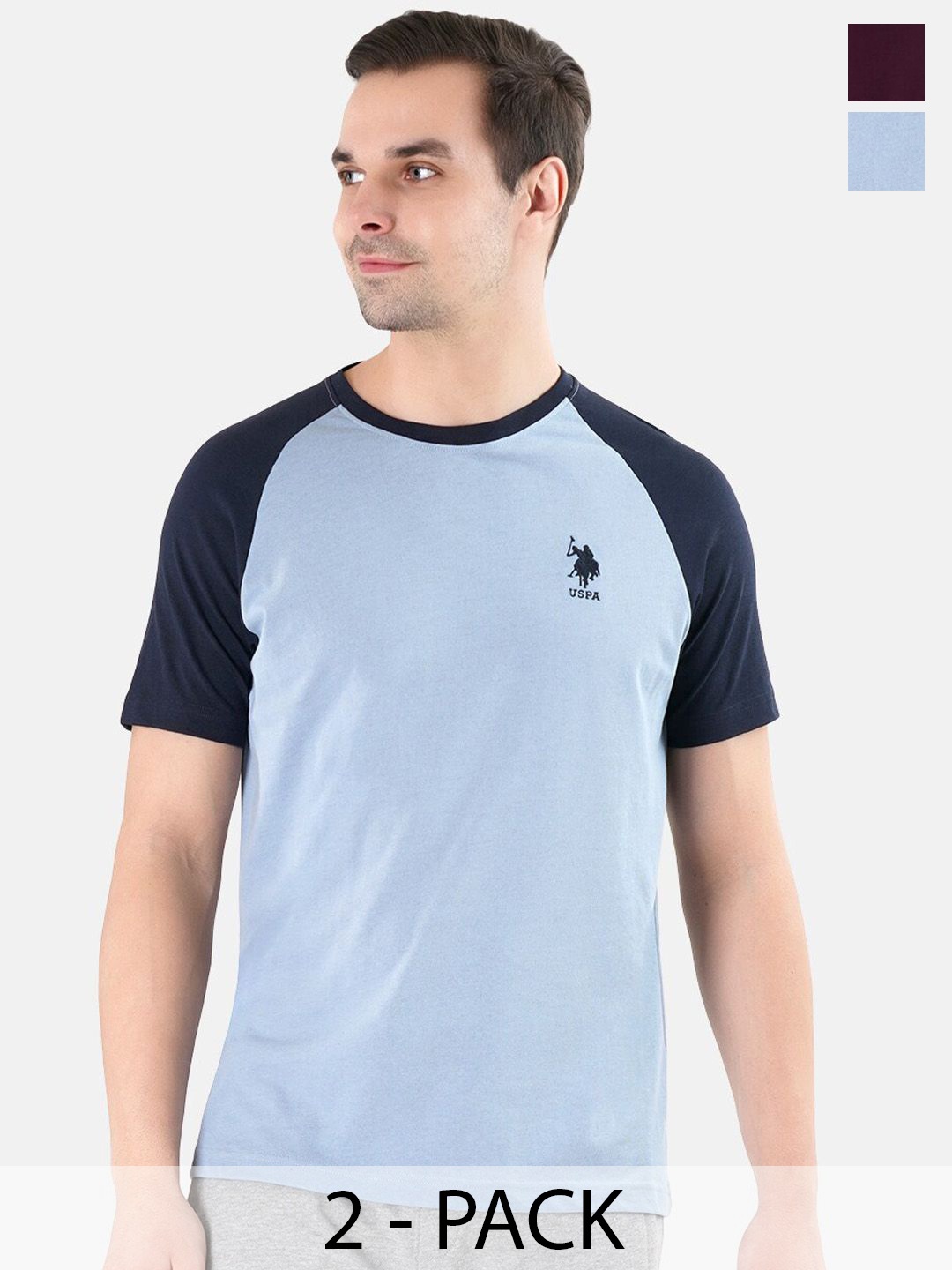 

U.S. Polo Assn. Pack Of 2 Lounge Tshirts, Blue