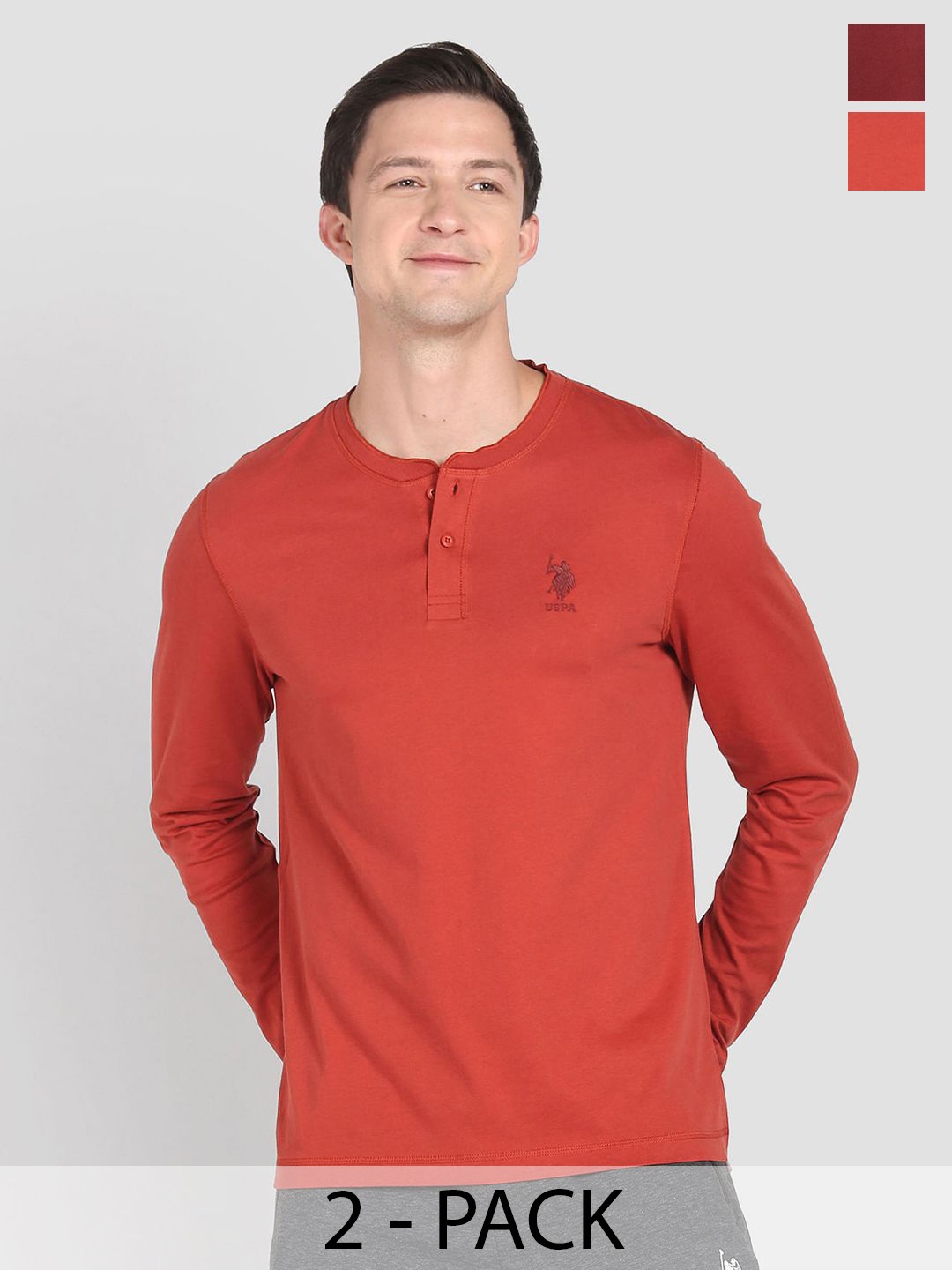 

U.S. Polo Assn. Pack Of 2 Lounge Tshirts, Red