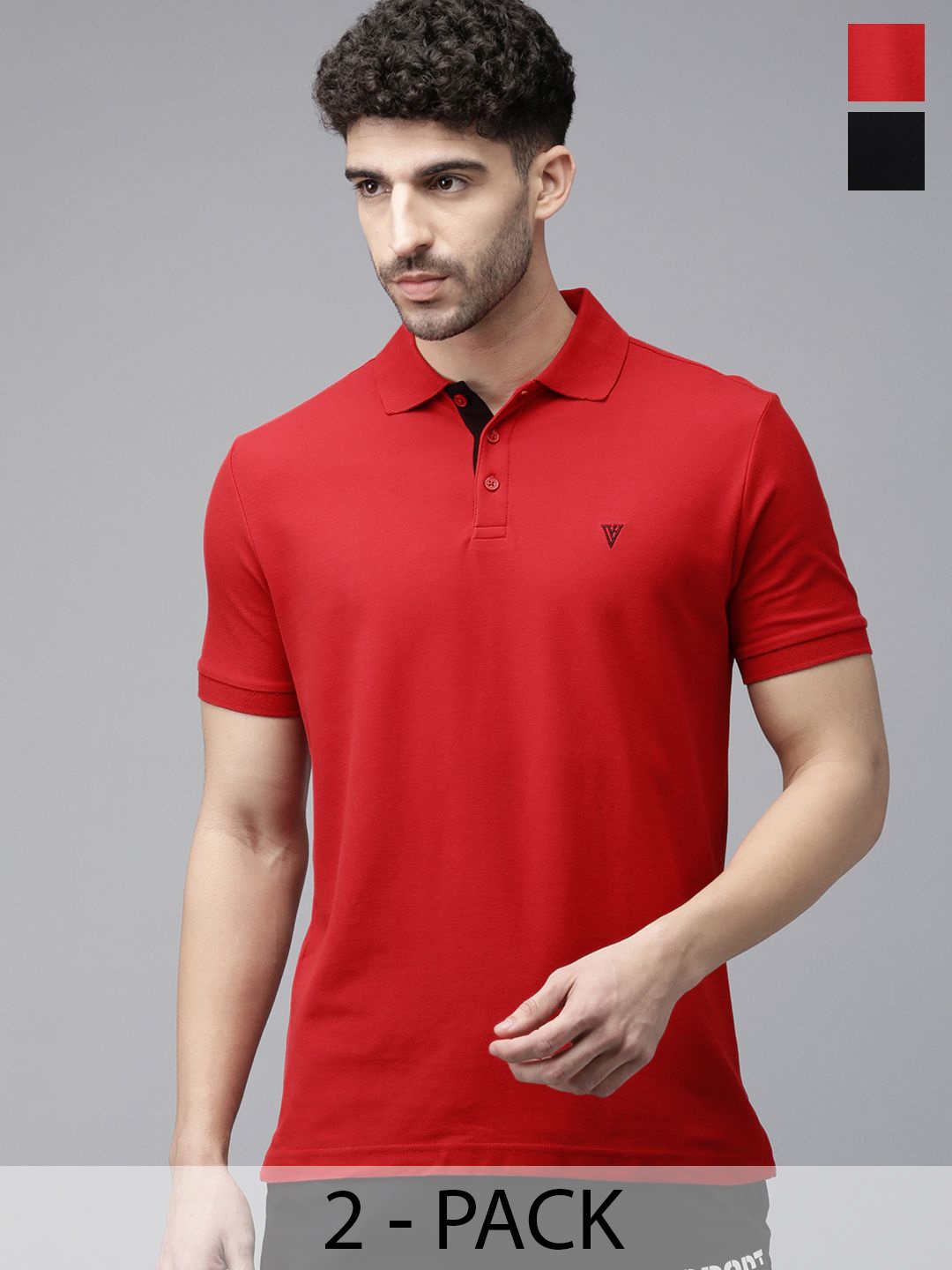 

Van Heusen Pack Of 2 Pure Cotton Lounge Tshirts, Red