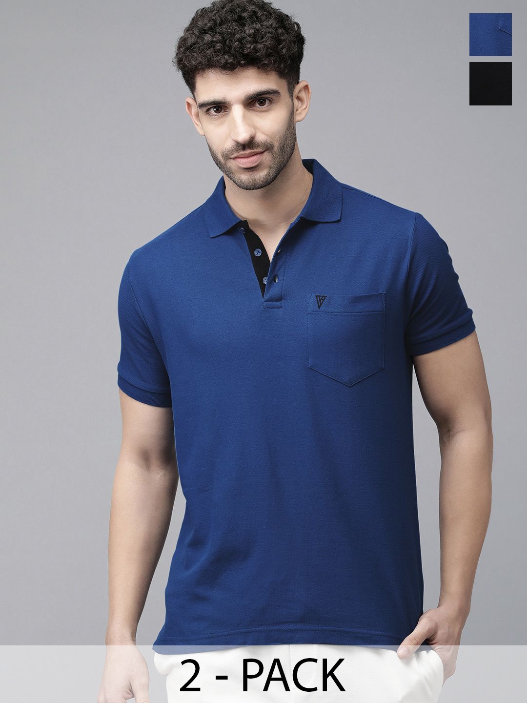 

Van Heusen Pack Of 2 Cotton Lounge Tshirts, Blue