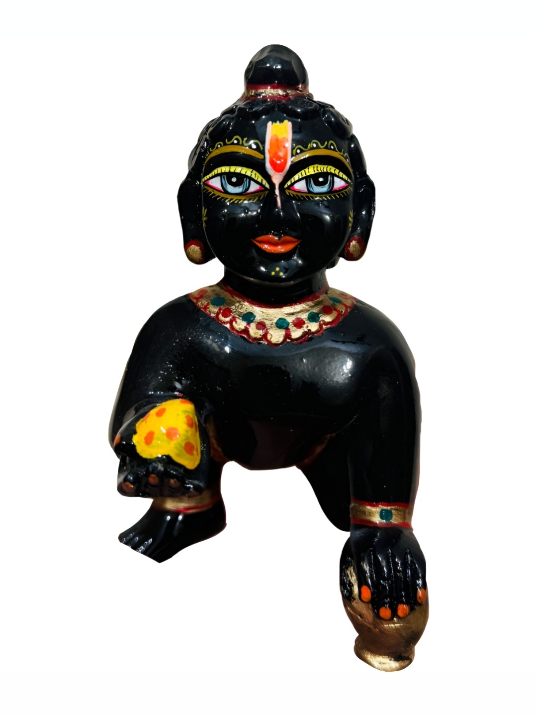 

krishnagallery1 Black & Gold Toned Religious Figurine Showpiece