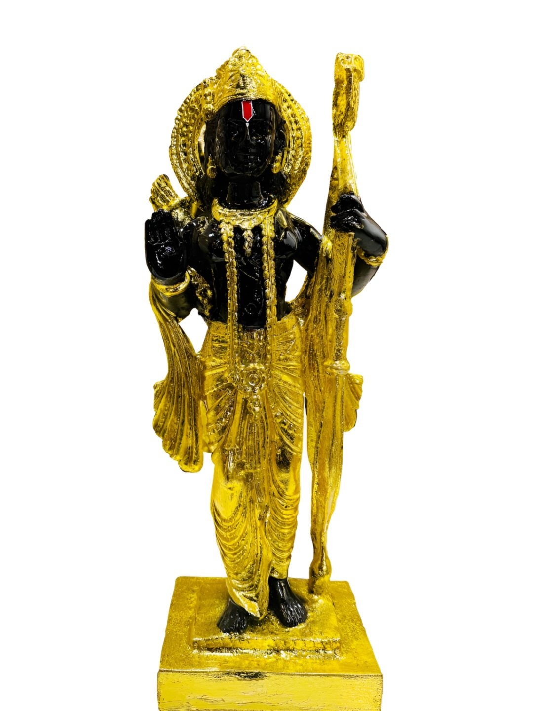 

krishnagallery1 Black & Gold Toned Religious Figurine Showpiece