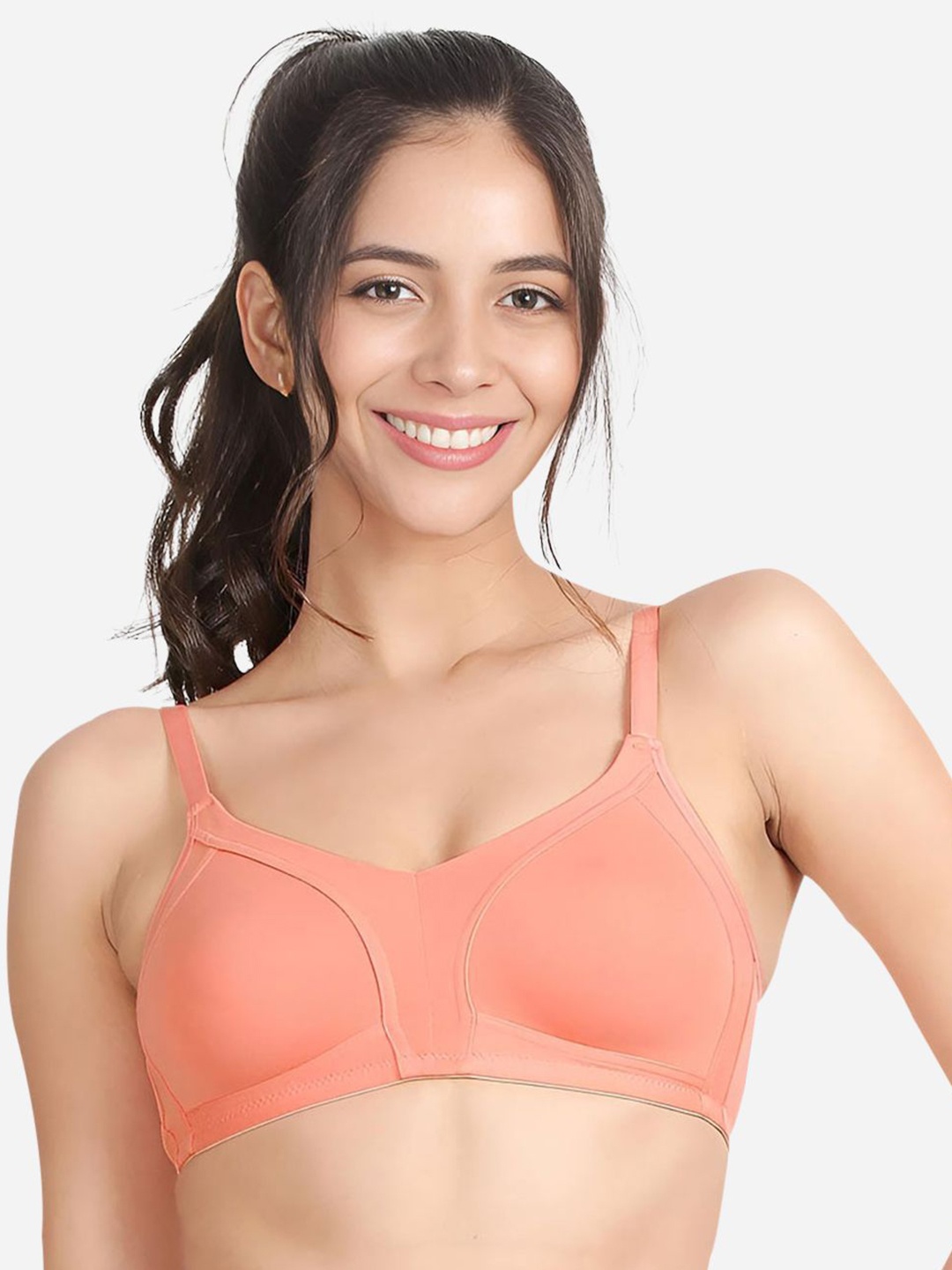 

Susie Full Coverage Non Padded Minimizer Bra-All Day Comfort, Pink
