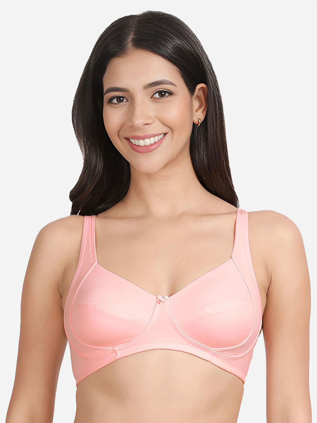 

Susie Medium Coverage Non Padded Everyday Bra-All Day Comfort, Pink