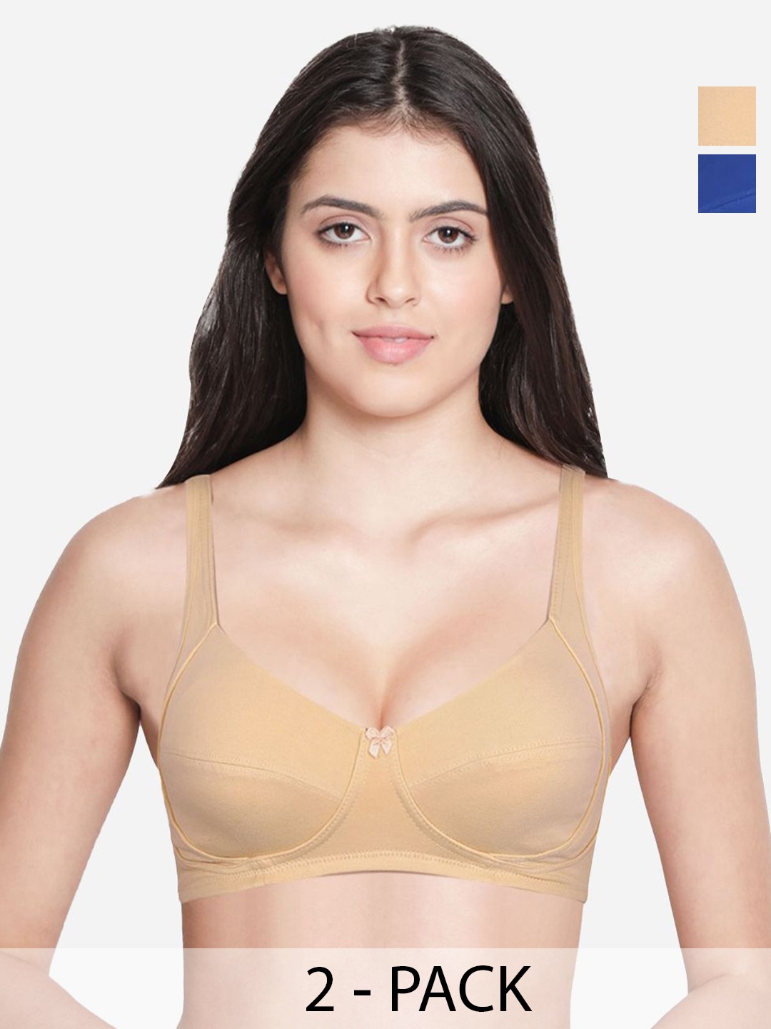 

Susie Medium Coverage Non Padded Everyday Bra-All Day Comfort, Cream