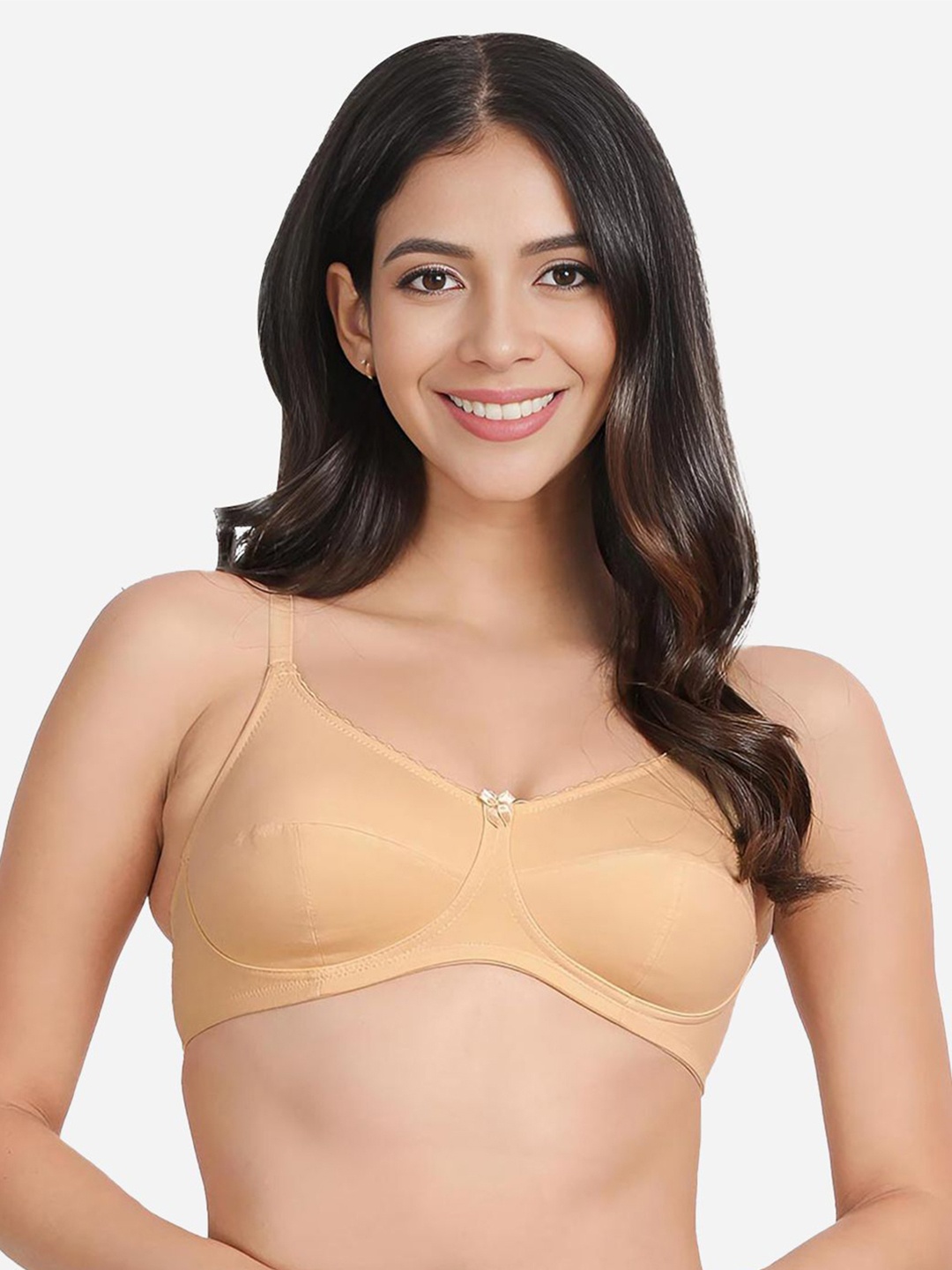 

Susie Medium Coverage Non Padded Everyday Bra-All Day Comfort, Beige