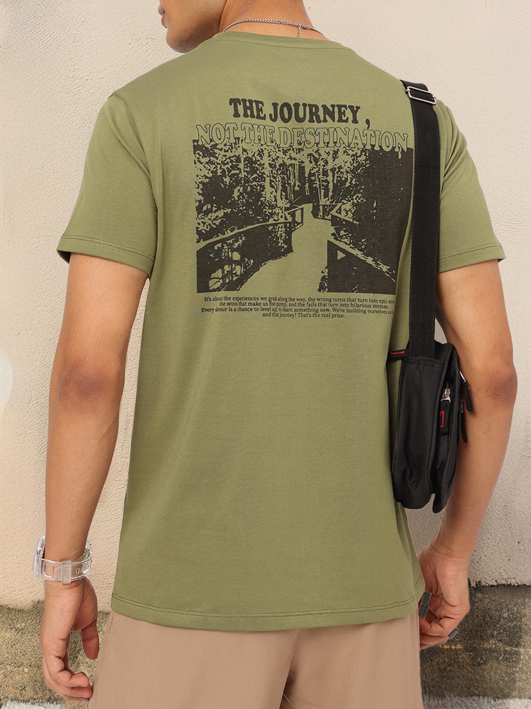 

Kook N Keech Limitless Life Printed T-shirt, Olive