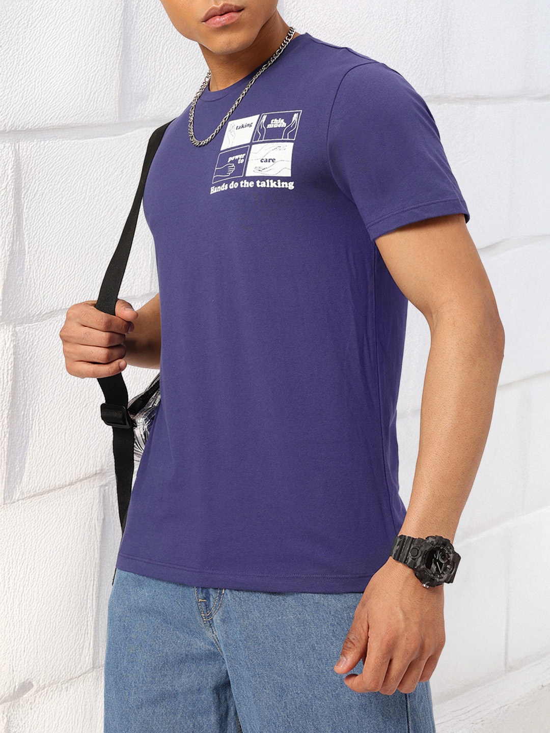 

Kook N Keech Everyday Utility Round Neck Short Sleeve Tee, Purple