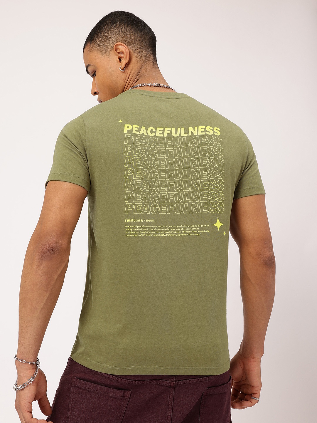 

Kook N Keech Forest Flair Typography T-shirt, Olive