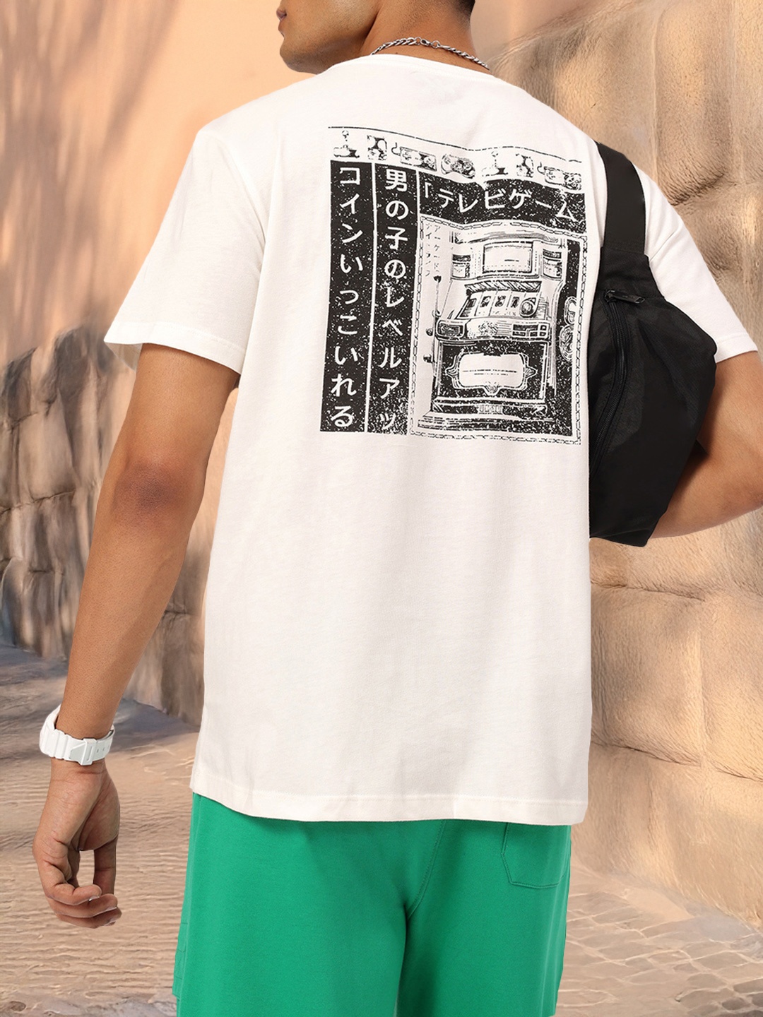 

Kook N Keech Vintage Revival Graphic Print Relaxed T-shirt, Cream