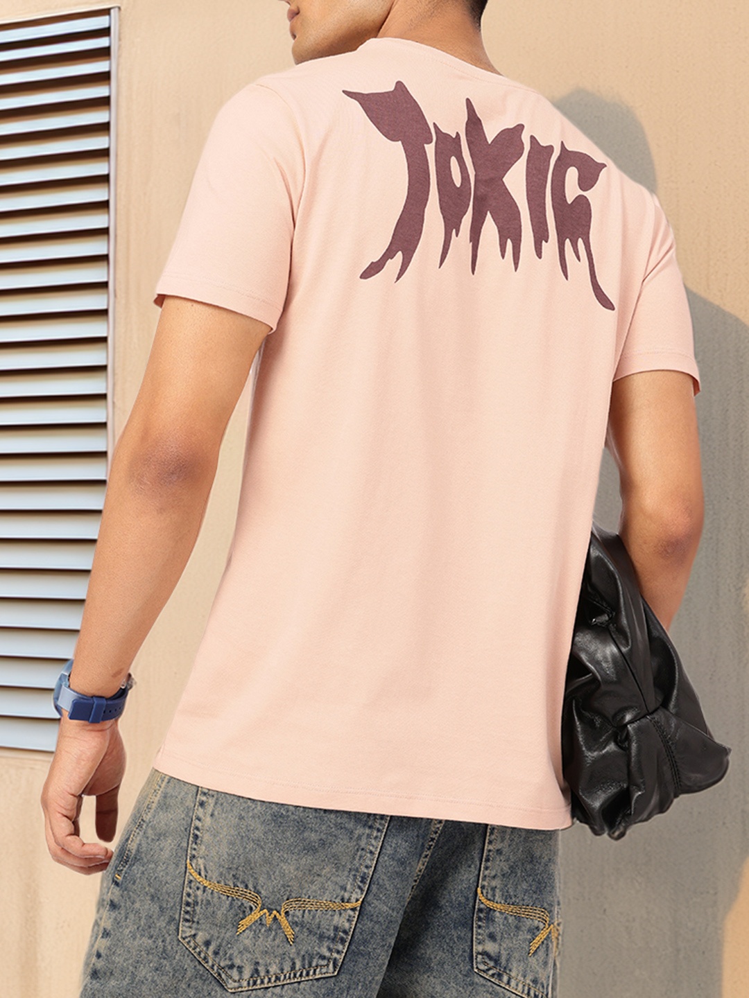 

Kook N Keech Peachy Patter Typography T-shirt, Peach
