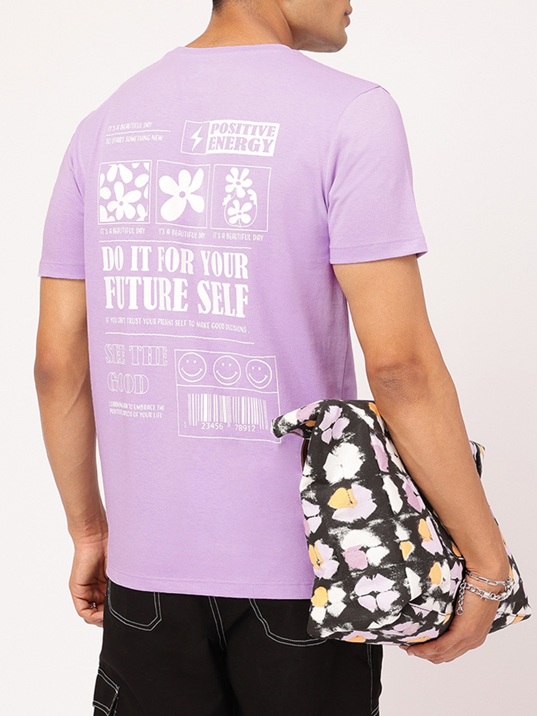 

Kook N Keech Easygoing Typo Printed Tee, Lavender