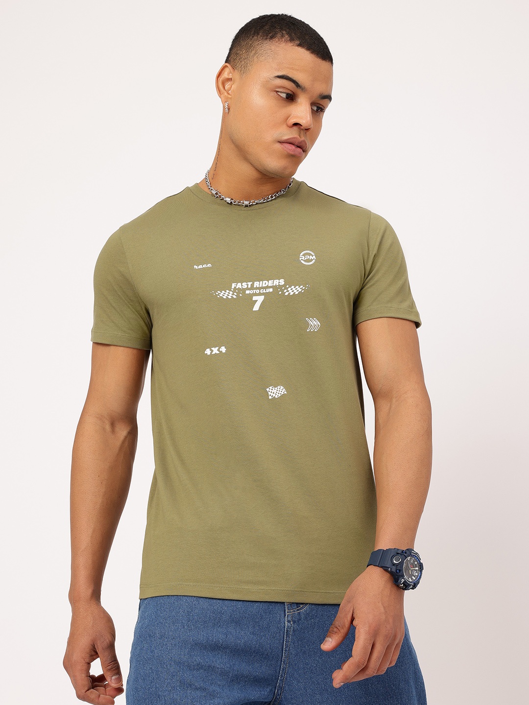 

Kook N Keech Textual Treats Printed T-shirt, Olive