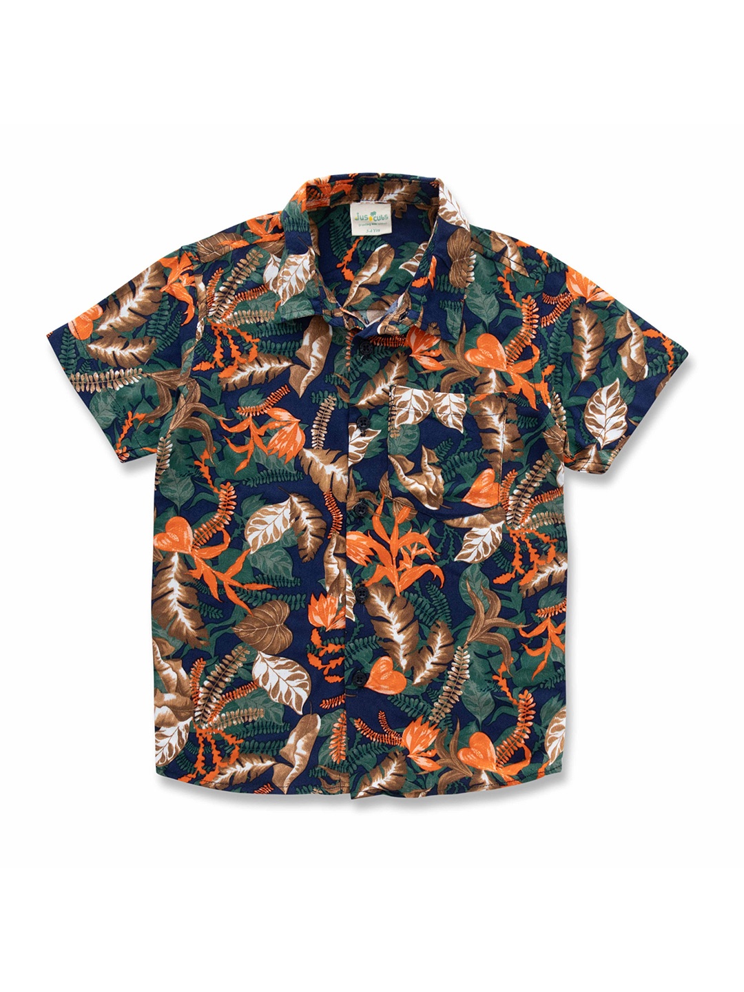 

JusCubs Boys Printed Half Sleeves Casual Shirt, Multi