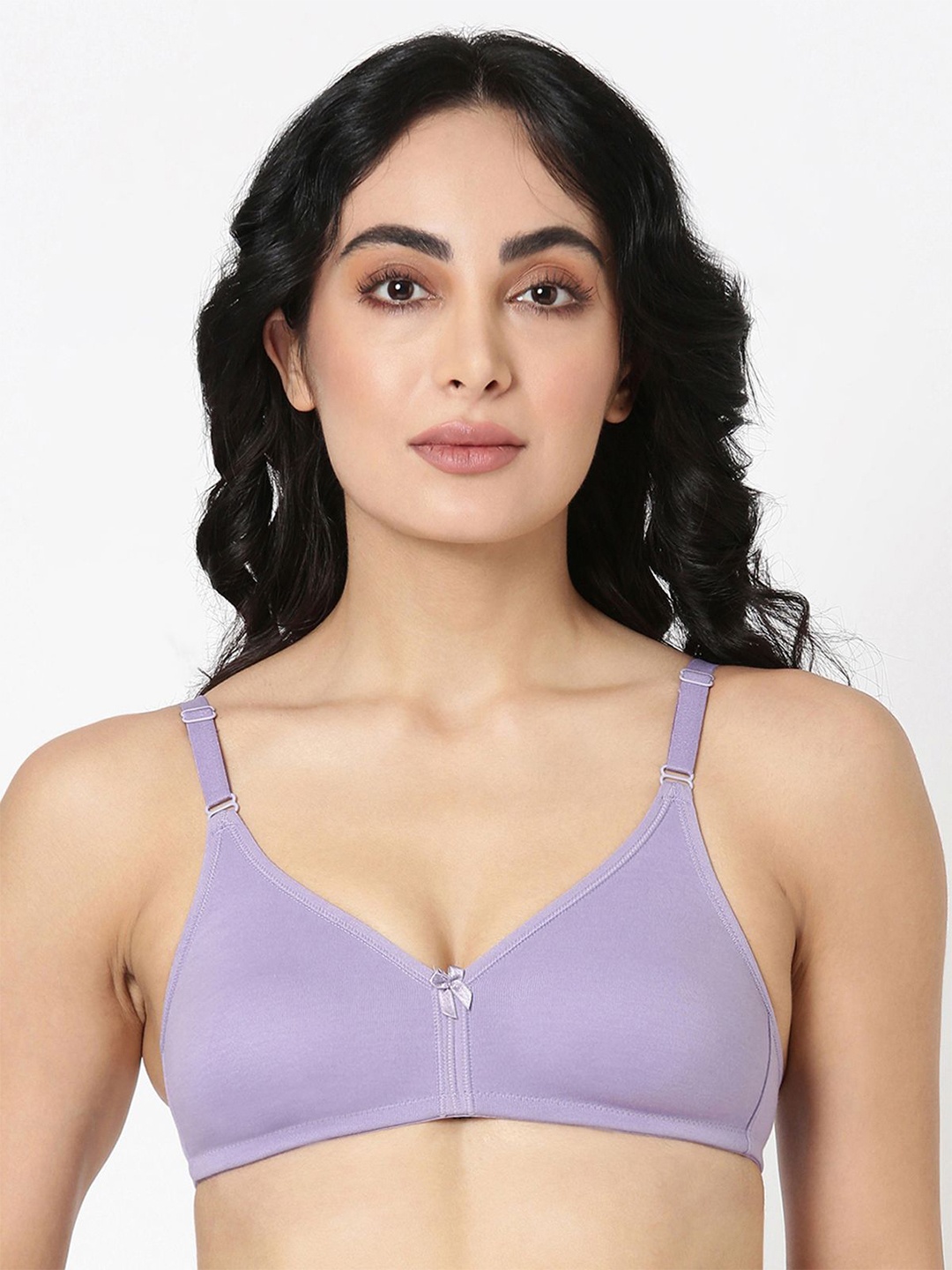 

BLOSSOM Women's Seamless Non Padded Non Wired Everyday Bra, Purple