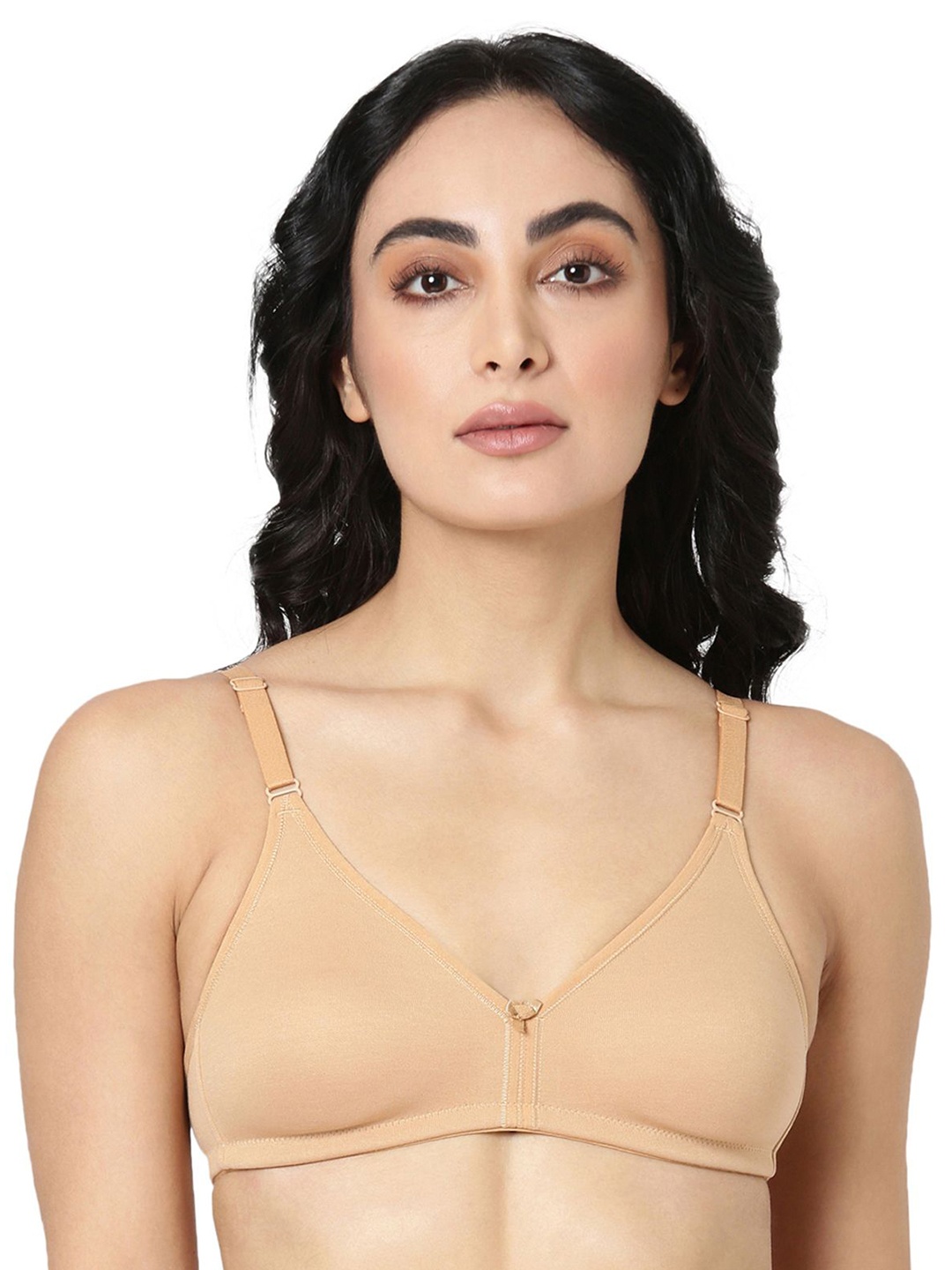 

BLOSSOM Women's Seamless Non Padded Non Wired Everyday Bra, Beige