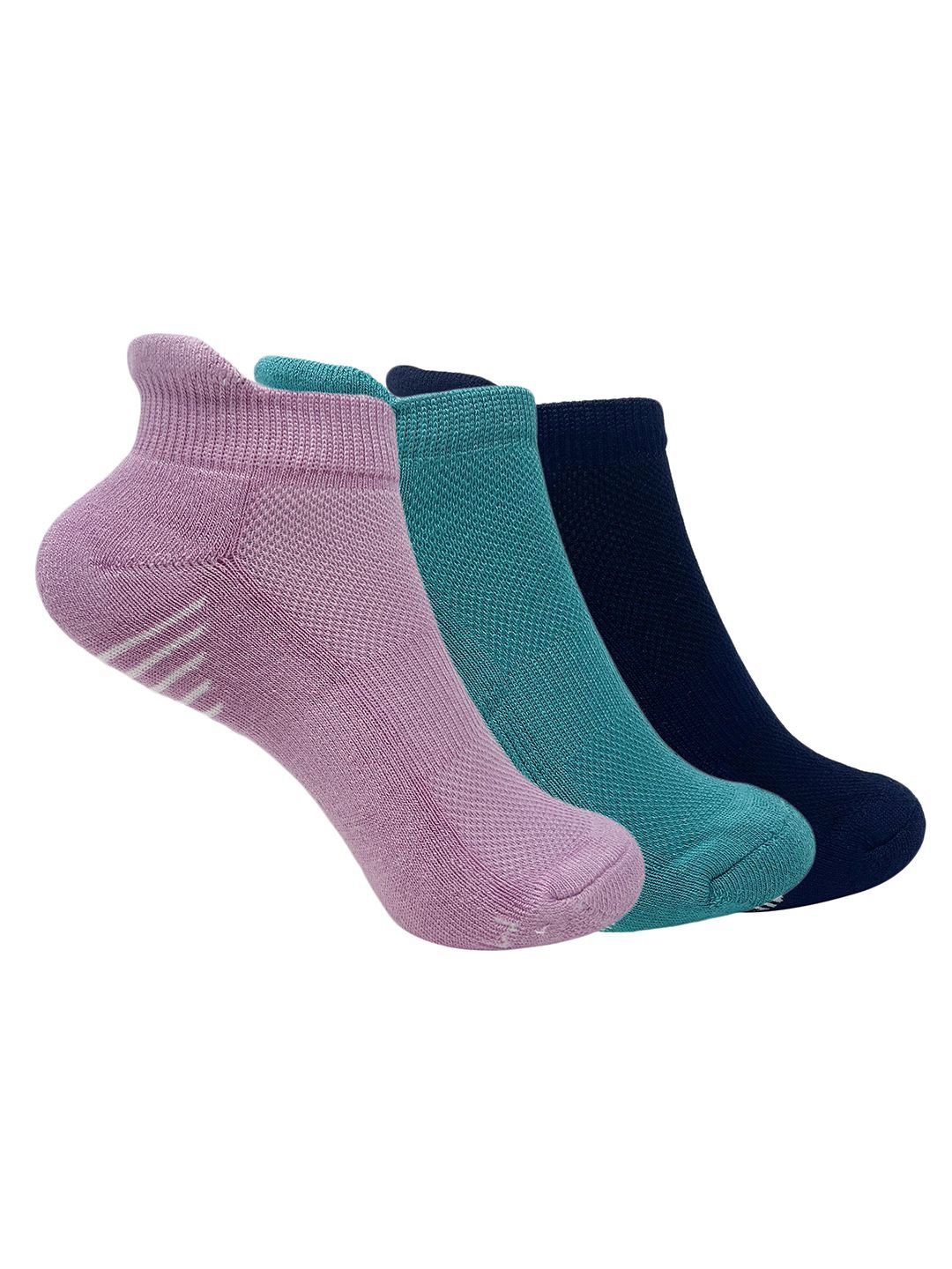 

Mint & Oak Women Pack Of 3 Ankle-Length Socks, Blue