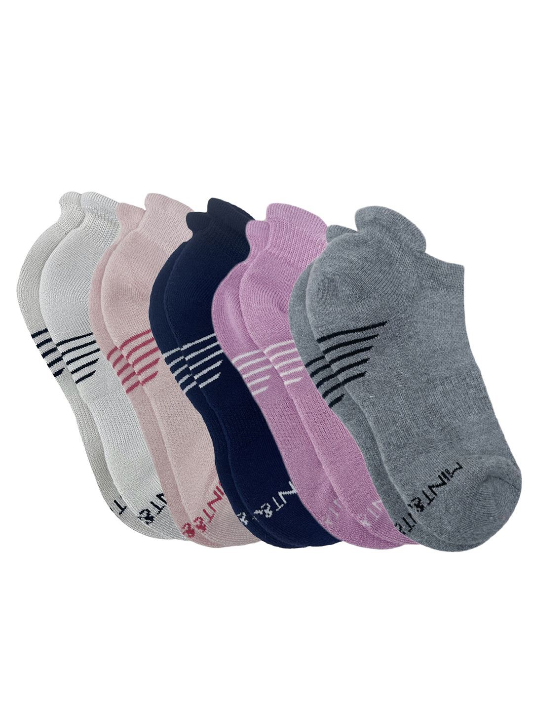 

Mint & Oak Women Pack Of 5 Ankle-Length Socks, Pink